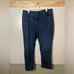 L.L.Bean Beanflex Straight Leg Fleece Lined Jeans Men Size 42x34